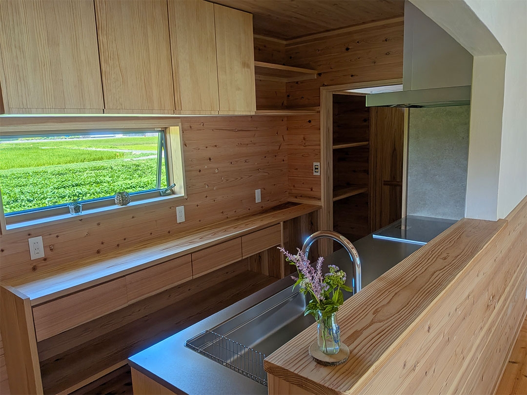 大分で建てる自然素材の家・もくせい工舎施工事例・宇佐市・キッチン